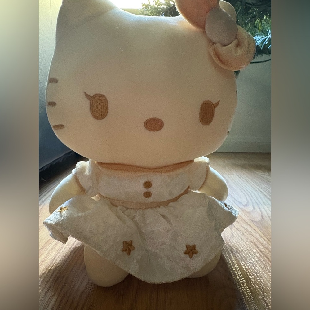 Hello Kitty Cream and White Stuffed Animal